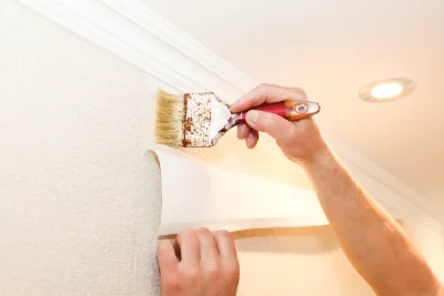 Pose de papier peint à Antras — revêtements muraux et toiles de verre